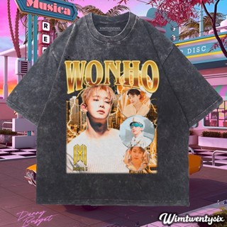 เสื้อยืด ขนาดใหญ่ พิมพ์ลาย Wimtwentysix wonho kpop | เสื้อยืด สไตล์วินเทจ