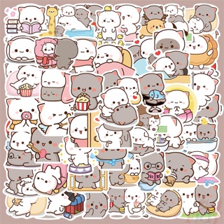 ❉ สติกเกอร์ Q Peach Cats Series 01 สําหรับติดตกแต่ง ❉ สติกเกอร์แฟชั่น กันน้ํา DIY 60 ชิ้น/เซต