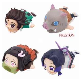 Preston ตัวถนอมสายชาร์จโทรศัพท์มือถือ ลายการ์ตูนอนิเมะ Kamado Tanjirou Kimetsu No Yaiba