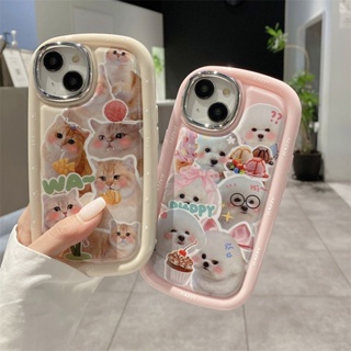 แมวน่ารัก เคสโทรศัพท์การ์ตูนน่ารัก compatible for เคสไอโฟน11 เคสไอโฟน 13 เคสไอโฟน 12 เคสไอโฟน 14 promax เคสไอโฟน XR เคสไอโฟน13promax เคสไอโฟน 14