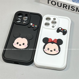 การ์ตูนสามมิติมิกกี้มินนี่ เคสโทรศัพท์การ์ตูนน่ารัก compatible for เคสไอโฟน11 เคสไอโฟน 13 เคสไอโฟน 12 เคสไอโฟน 14 promax เคสไอโฟน XR เคสไอโฟน13promax เคสไอโฟน 14