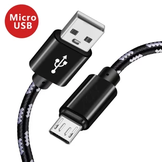 0.25 เมตร 1 เมตร 2 เมตร 2.4A Micro Usb สายชาร์จ Fast ชาร์จไนลอนข้อมูลสายโทรศัพท์สําหรับ OPPO Vivo