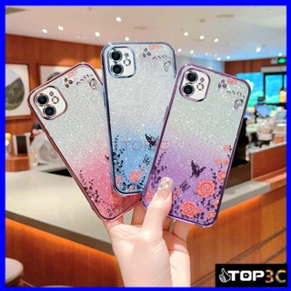 เคส  iPhone 11 / iPhone 12 เคสโทรศัพท์มือถือ ลายผีเสื้อกระพริบ สําหรับ iPhone 11 iPhone 12 MMHY