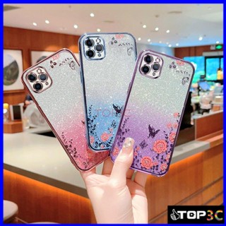 เคส iPhone 11 Pro Max 12 Pro Max เคสโทรศัพท์มือถือ ลายผีเสื้อกระพริบ สําหรับ iPhone 11 Pro Max 12 Pro Max 13 Pro Max 14 Pro Max MMHY