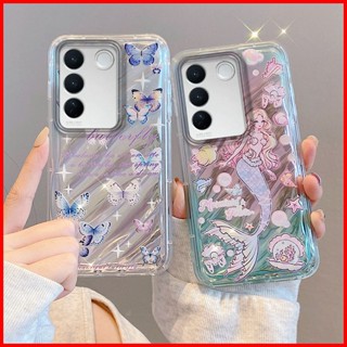 เคส Vivo V27 เคส Vivo V27 Pro เคสโทรศัพท์มือถือแบบนิ่ม TPU ลาย Twill แฟชั่น สําหรับ 5G TY