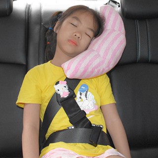 New Car Safety Belt Childrens Shoulder Sleeve Headrest Creative Car Comfortable Neck Headrest Baby Sleeping Artifact car interior decoration  Car seat belt cover