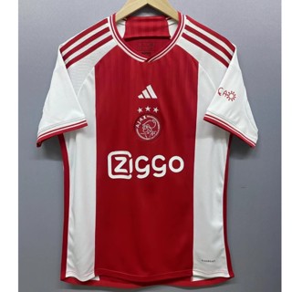 เสื้อกีฬาแขนสั้น ลายทีม Ajax 23-24 ชุดเหย้า