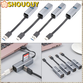 Shououy อะแดปเตอร์ฮับ USB 3.0 อะลูมิเนียมอัลลอย ความเร็วสูง