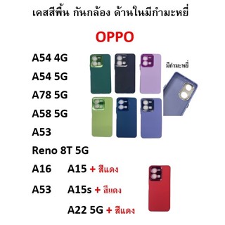 indy Oppo Reno 8T 5G Reno 7z Reno 8z  เคสกำมะหยี่ TPU สีพื้น สีทึบ โครเมี่ยม กันกล้องหลัง ไม่มีโลโก้