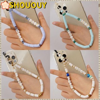 Shououy สายคล้องโทรศัพท์มือถือ ประดับไข่มุก ป้องกันการสูญหาย สไตล์โบโฮ