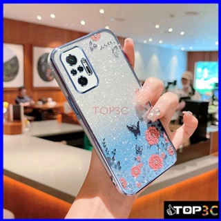 เคส Redmi note 10 pro เคสโทรศัพท์มือถือ ลายผีเสื้อกระพริบ สําหรับ Redmi note 10 pro MMHY