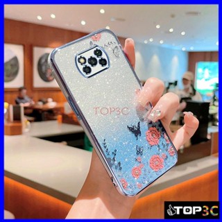 เคส Poco X3 Pro เคสโทรศัพท์มือถือ ลายผีเสื้อกระพริบ สําหรับ Poco X3 Pro Poco X3 NFC MMHY