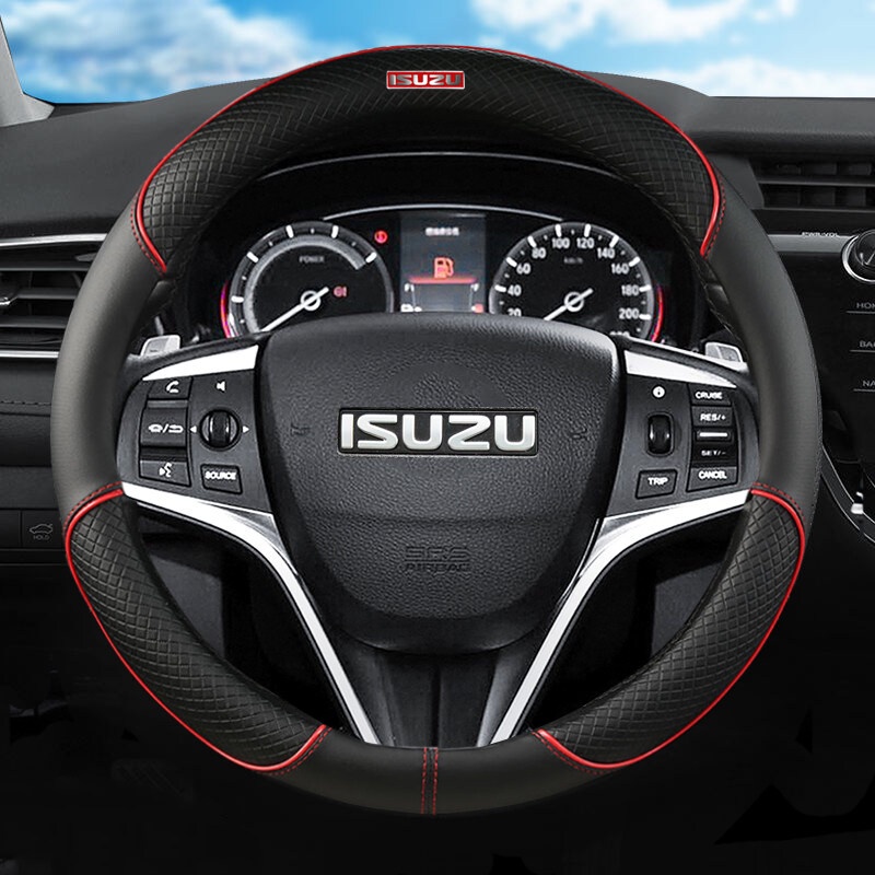 ปลอกหนังหุ้มพวงมาลัยรถยนต์ สําหรับ Isuzu D-Max & Etc MUX APV Ignis Edition VGS TROOPER DIABLO