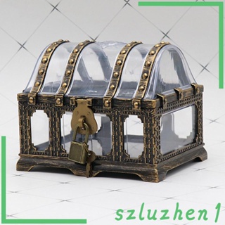 [Szluzhen1] หีบสมบัติโจรสลัด พร้อมตัวล็อค และกุญแจ ของเล่น สําหรับปาร์ตี้ โปรดปราน รางวัลห้องเรียน