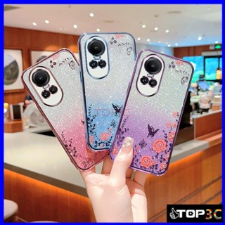 เคส OPPO Reno 10 5G Reno 10 Pro 5G เคสโทรศัพท์มือถือ ลายผีเสื้อกระพริบ สําหรับ OPPO Reno 10 5G Reno 10 Pro 5G MMHY