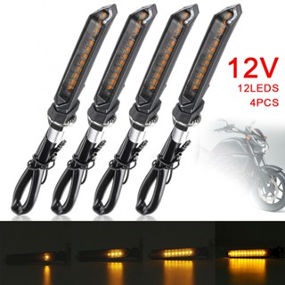 ⚡NEW 8⚡LED Turn Signal Lens Smoke Light Motorbike 12-LED Off Road 12V ABS Plastic