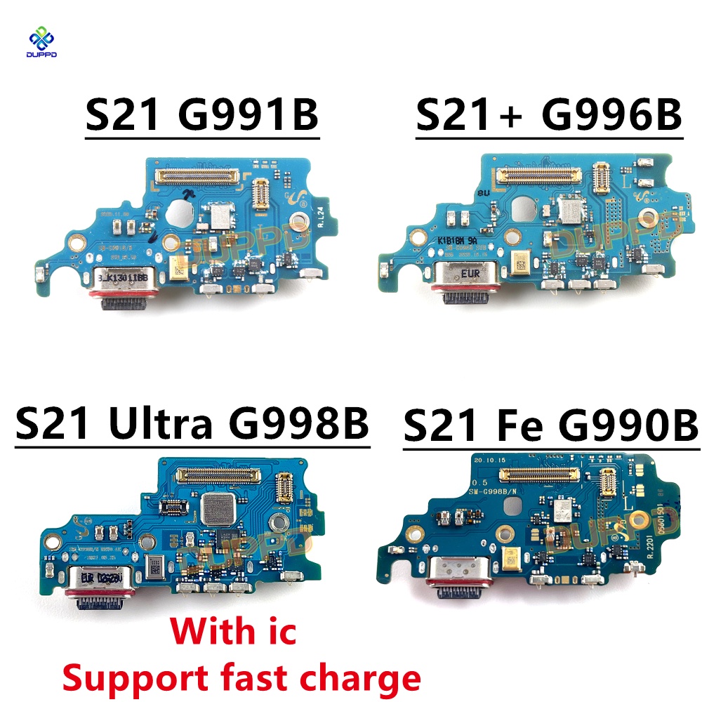 USB ชาร์จเชื่อมต่อพอร์ต Dock Flex สําหรับ Samsung S21 G991B Plus S21+ G996B S21 Ultra G998B S21 Fe G