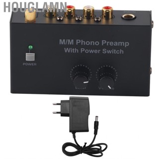 Houglamn Phono Preamp L R Input Output Level Turntable Volume Control EU Plug HBH