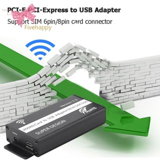 อะแดปเตอร์การ์ดไร้สาย PCI-E PCI Express ขนาดเล็ก พร้อมช่องใส่ซิม USB สําหรับ WWAN LTE U [fivehappy.th]