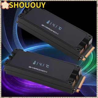 Shououy ฮีทซิงค์ระบายความร้อนฮาร์ดดิสก์ SSD M.2 22110