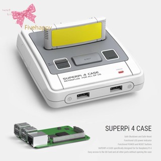 เคสธงเรโทร พร้อมพัดลมระบายความร้อนฮีทซิงค์ สําหรับ Raspberry Pi 4 Game Accesso Hot [fivehappy.th]