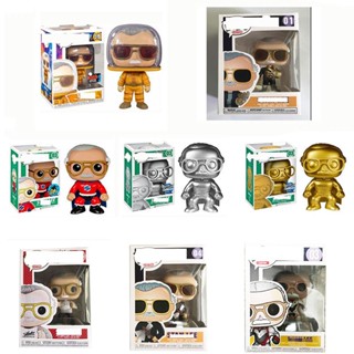 ฟิกเกอร์ Marvel Stan Lee Funko POP 01 02 03 04 519 ของเล่นสําหรับเด็ก