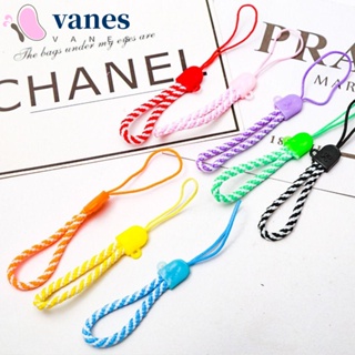 Vanes1 สายคล้องโทรศัพท์มือถือ ผ้าไนล่อนถัก กันสูญหาย แบบสั้น 10 ซม. 5 ชิ้น