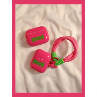 เคสหูฟังไร้สาย สีชมพูหวาน เรียบง่าย สําหรับ airpods pro