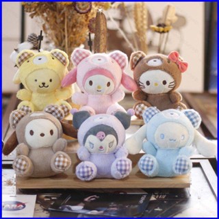 Gp1 พวงกุญแจตุ๊กตาหมี Sanrio Cinnamoroll Kuromi Melody KT PG1 สําหรับตกแต่งกระเป๋า