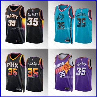 เสื้อกีฬาบาสเก็ตบอล ลาย NBA Phoenix Suns Durant No.35 Jersey พลัสไซซ์ PG1 2023 สําหรับผู้ชาย และผู้หญิง