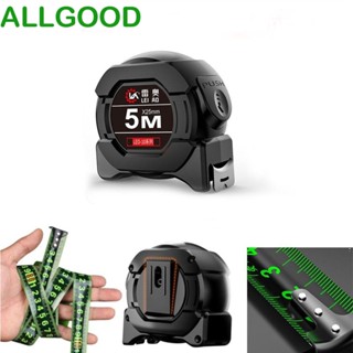 Allgoods ตลับเมตริก เรืองแสง ความแม่นยําสูง แบบพกพา 5 7.5 10 เมตร สําหรับงานไม้