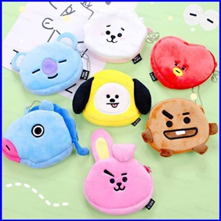 กระเป๋าใส่เหรียญ ใส่บัตรได้ ลายการ์ตูนสัตว์ สําหรับ Airpods PG1 GP1 KPOP BTS BT21