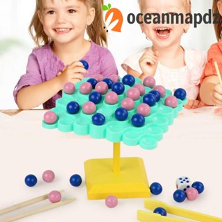 Oceanmapdz เกมลูกปัดสมดุลต้นไม้ พลาสติก วางซ้อนกันได้ สําหรับครูสอน