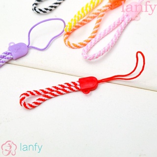 Lanfy สายคล้องโทรศัพท์มือถือ แบบสั้น กันหาย 10 ซม. 5 ชิ้น