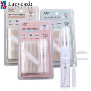 Lacyeszb สติกเกอร์ตาสองชั้น แบบตาข่าย แต่งลูกไม้ มองไม่เห็น พร้อมเครื่องมือเสริม สําหรับผู้หญิง 240 ชิ้น