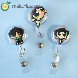 Mauriceoya ที่รัดป้ายชื่อ PVC ลายการ์ตูนอนิเมะน่ารัก ดึงง่าย สําหรับนักเรียนหญิง