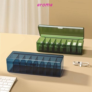 Aroma กล่องเก็บสายชาร์จ USB ปรับได้ สําหรับบ้าน