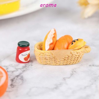 Aroma ขนมปังปิ้ง แยม ขนาดเล็ก อุปกรณ์เสริม สําหรับตกแต่งบ้านตุ๊กตา