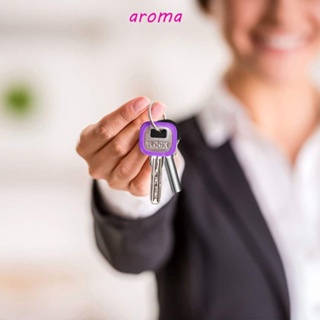 Aroma ปลอกกุญแจซิลิโคน แบบยืดหยุ่น หลากสี สําหรับพวงกุญแจ DIY 32 ชิ้น