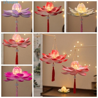 Expen โคมไฟ LED รูปดอกบัว เรืองแสง สไตล์จีน DIY สําหรับตกแต่งบ้าน