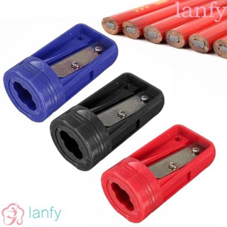 Lanfy กบเหลาดินสอ แบบพกพา ขนาดเล็ก สีฟ้า สําหรับงานไม้ งานบ้าน