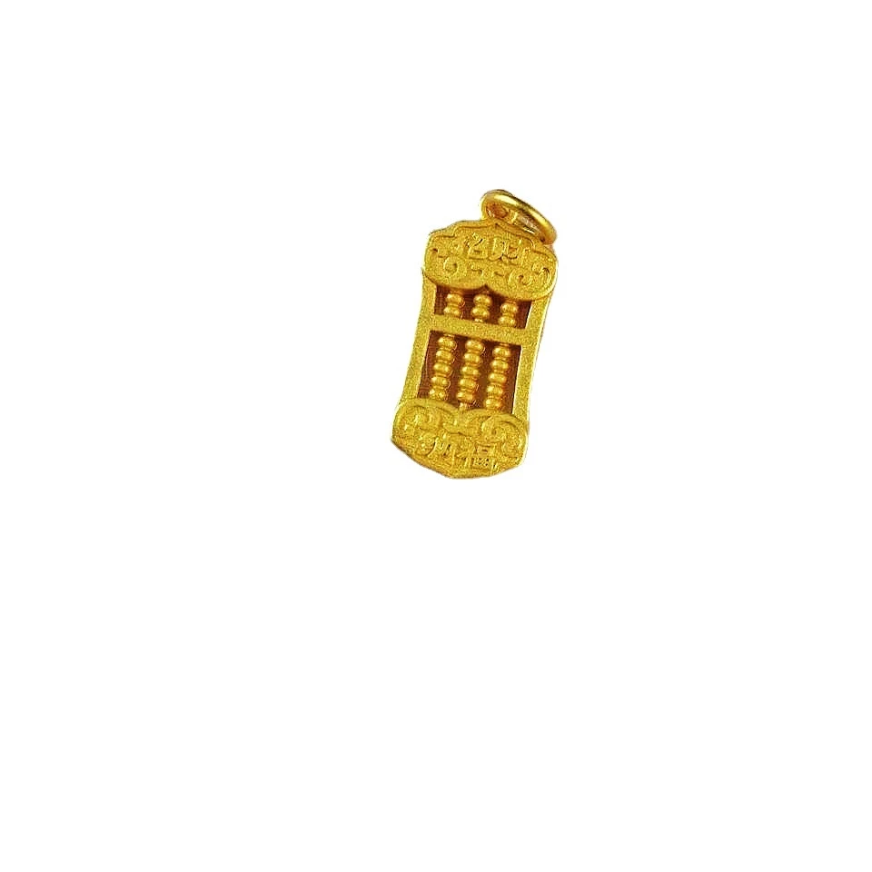 เครื่องประดับ สร้อยคอ สร้อยข้อมือ จี้ลูกคิดรูยี่ สีทอง แฮนด์เมด diy thumbnail 6