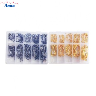 【Anna】ตะขอเบ็ดตกปลา ความยาว 11 มม. - 24 มม. 10 ขนาด