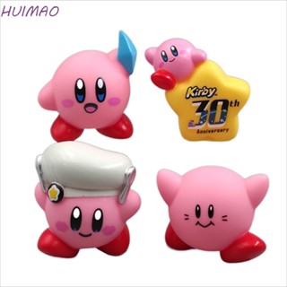 Huimao ตุ๊กตาฟิกเกอร์ Kirby Kirby สีชมพู สําหรับตกแต่งคริสต์มาส DIY