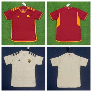 เสื้อกีฬาแขนสั้น ลายทีมชาติฟุตบอล Roma 2324 ชุดเหย้า คุณภาพสูง