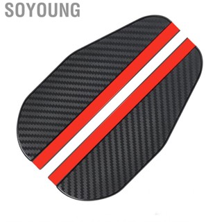 Soyoung Rearview Mirror Rain Visor Eyebrow Carbon Fiber Style  Sunproof Universal for Car