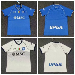 เสื้อกีฬาแขนสั้น ลายทีมชาติฟุตบอล Napoli 2324 ชุดเหย้า คุณภาพสูง