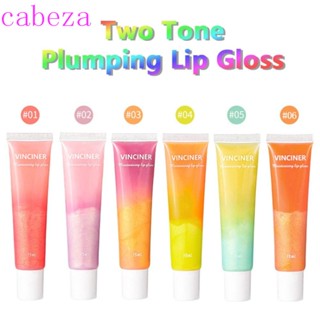 Cabeza ลิปกลอส แบบใส สองสี 2 สี ใน 1 กระจก มุก เคลือบริมฝีปาก สําหรับลิปสติก ลิปทินท์ คริสตัล กลิตเตอร์ ชุ่มชื้น ลิปออยล์ผู้หญิง