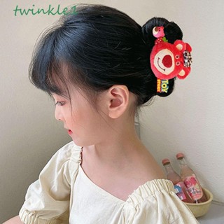 Twinkle1 กิ๊บติดผม ลายการ์ตูนหมี สตรอเบอร์รี่ ฉลาม สไตล์เรโทร แฟชั่นฤดูหนาว และฤดูใบไม้ร่วง