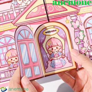 Anemone หนังสือสติกเกอร์ แฮนด์เมด DIY สําหรับเด็ก